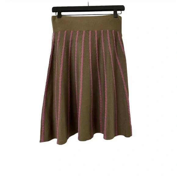 Fossil Vintage Brown and Pink Skirt - Picture 2 of 3